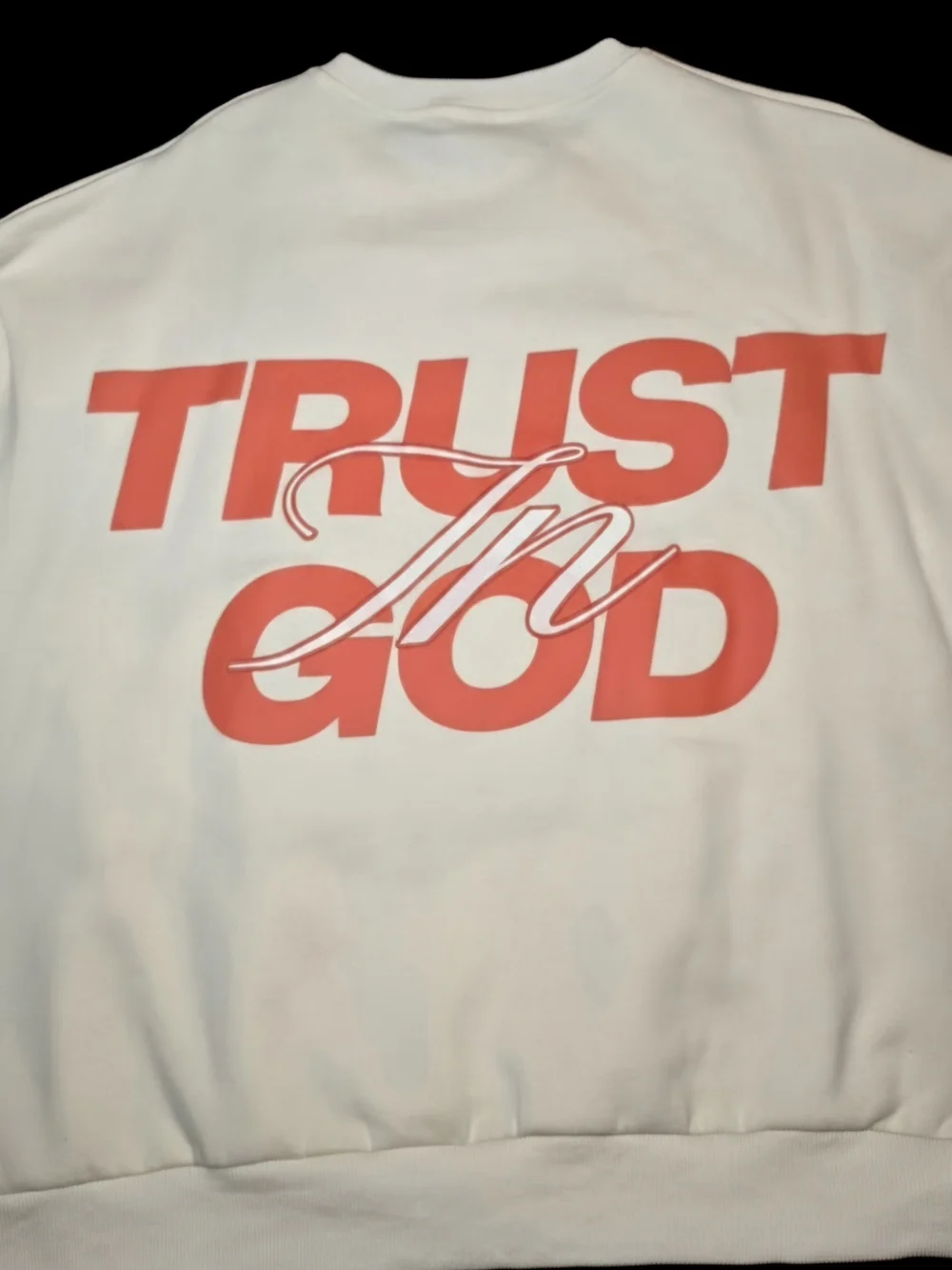 Mens Trust In God Longsleeve Sweater Box Style